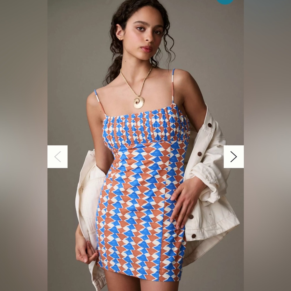 Maeve By Anthropologie Size 16 The Ophelia Sleeveless Linen Slim Mini Dress
